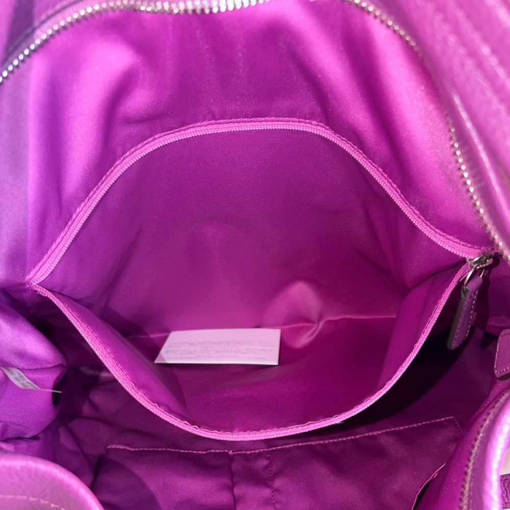 BNWT Vintage Authentic Coach Park Pebbled Leather Hobo – Amethyst #F23293 - Picture 8 of 9